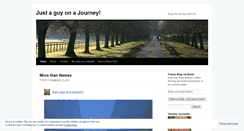 Desktop Screenshot of justaguyonajourney.com